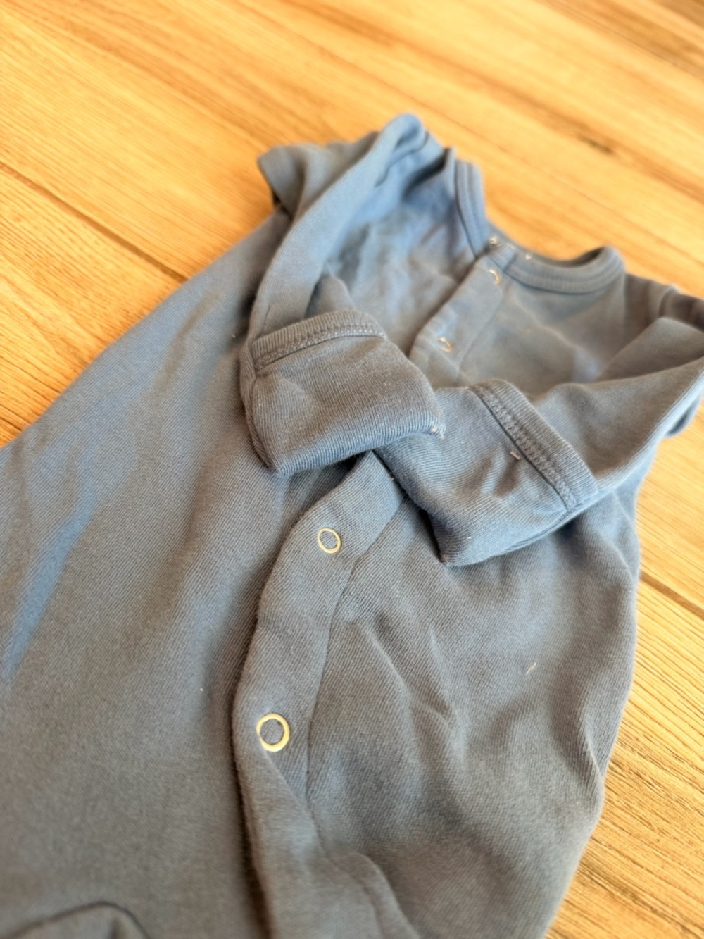 L'ovedbaby Blue Footed One-Piece Pajama - Picture 4 of 7